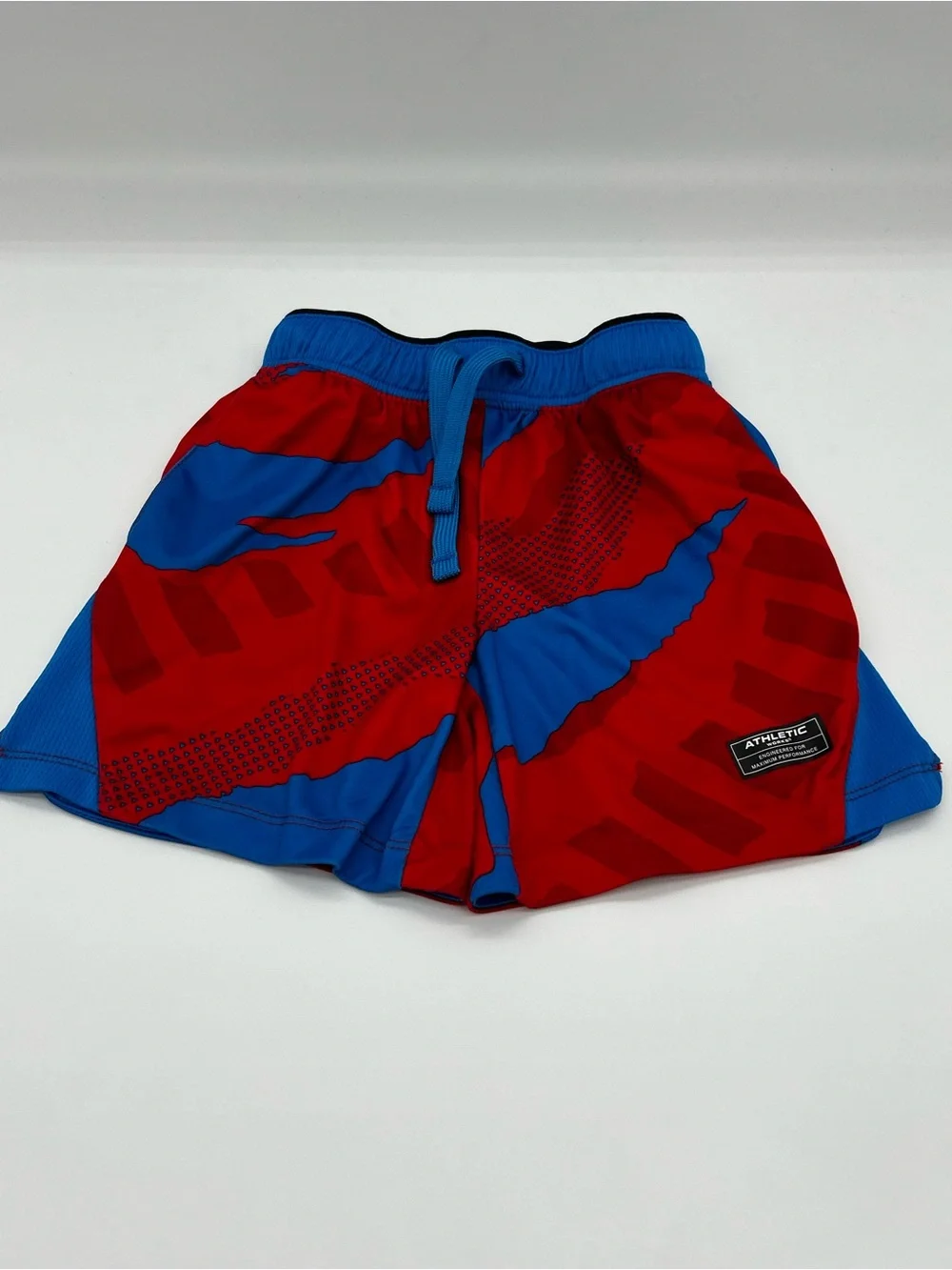 Athletic Works Red and Blue Boys' Sport Shorts Size XS (4-5)
